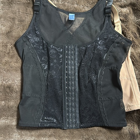 HEAVENLY SHAPEWEAR-  2- Adjustable Tank Top Body Shaper/Vintage Corset Sz 1X - Picture 5 of 13